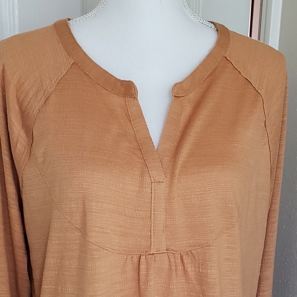 SONOMA V-NECK TOP SZ L LIGHT COPPER - Picture 3 of 8